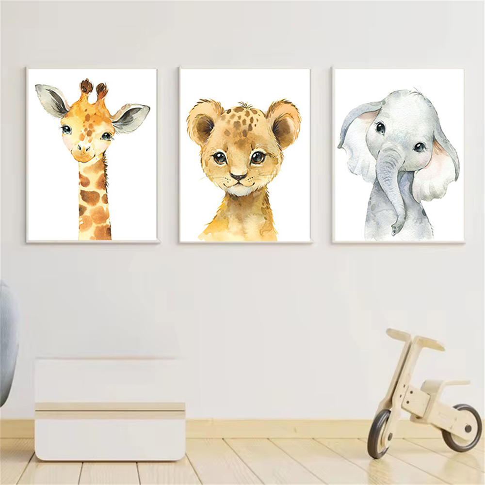Baby Nursery Jungle Animals - Set Dekorasi Kamar Anak Safari Berisi
