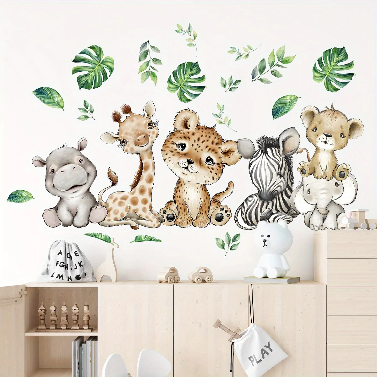 Baby Nursery Vinyl - 1 buah stiker dinding kartun lucu