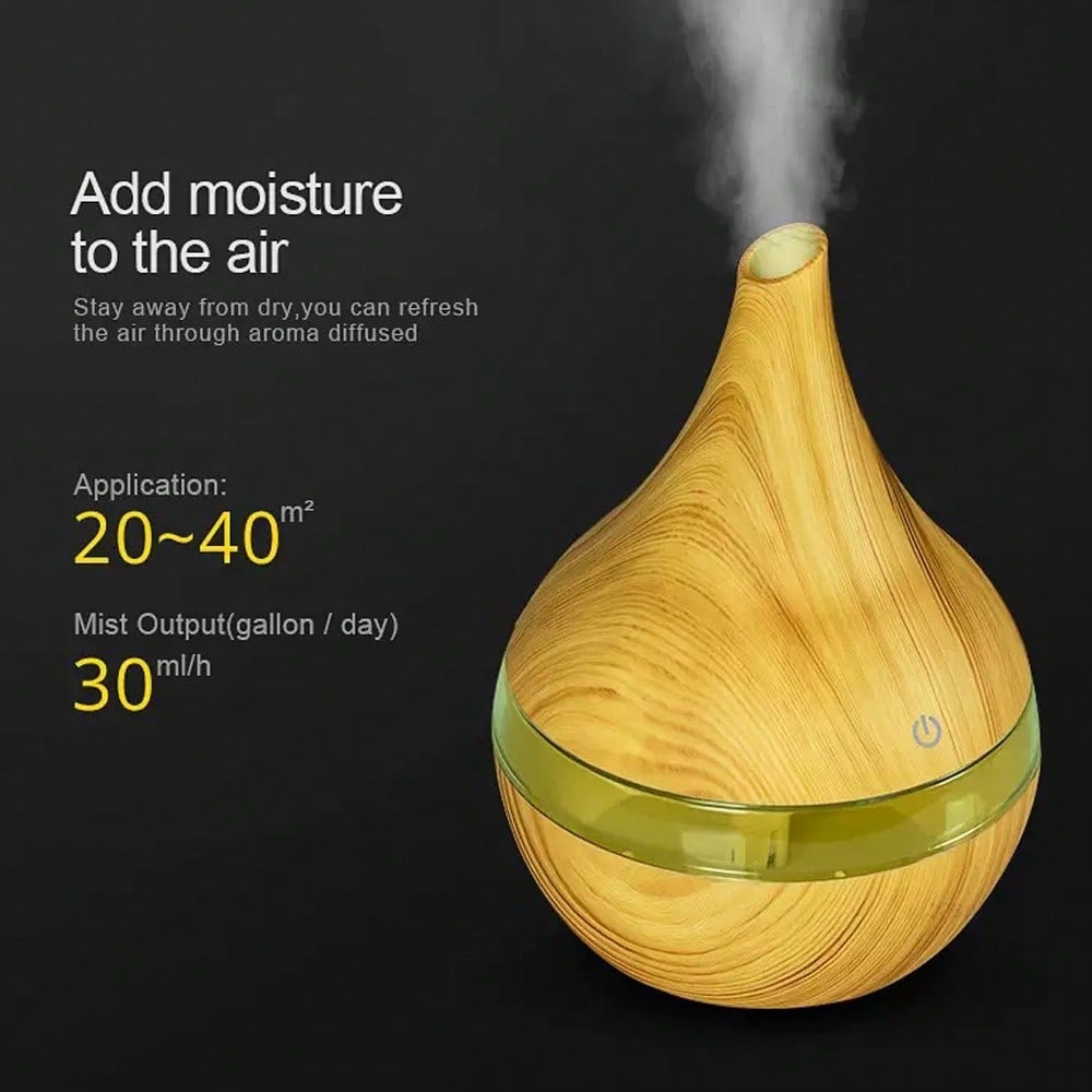 Humidifier Nursery Quiet - Diffuser Minyak Esensial USB Dengan Remote,