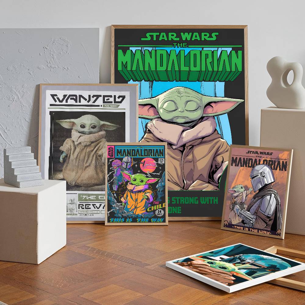 Baby Nursery Vinyl - TV Play The Mandalorian Baby Y-yoda