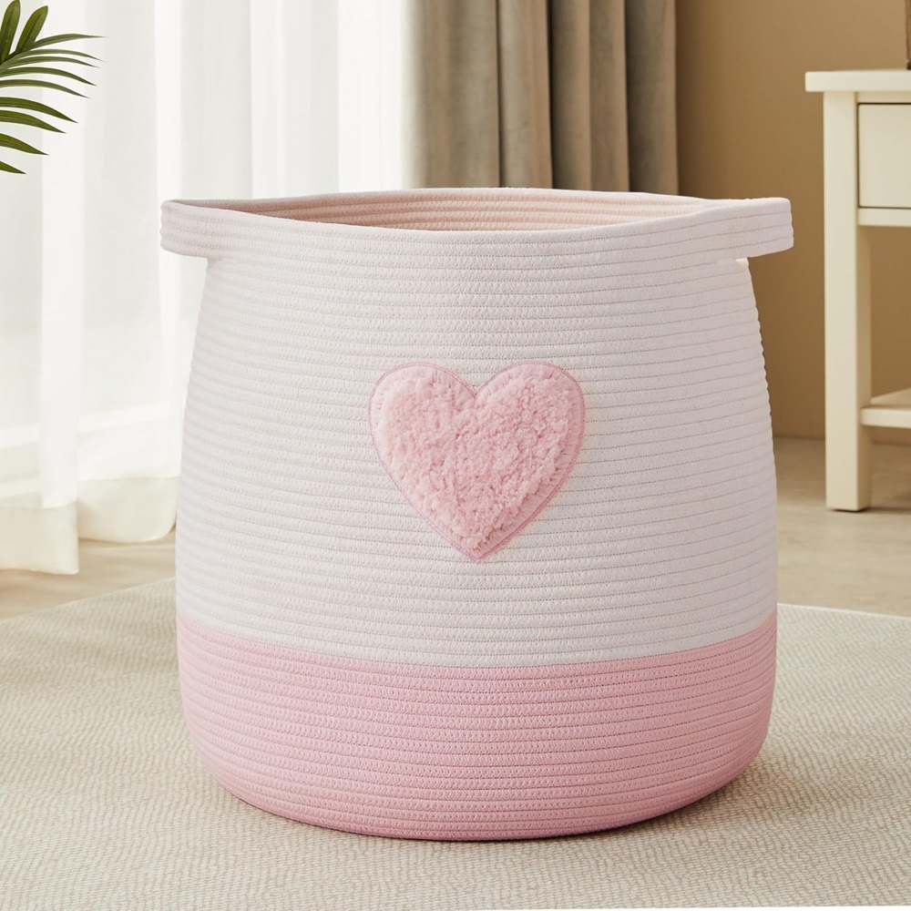 Baby Nursery Girl - Keranjang Cucian Merah Muda untuk Anak