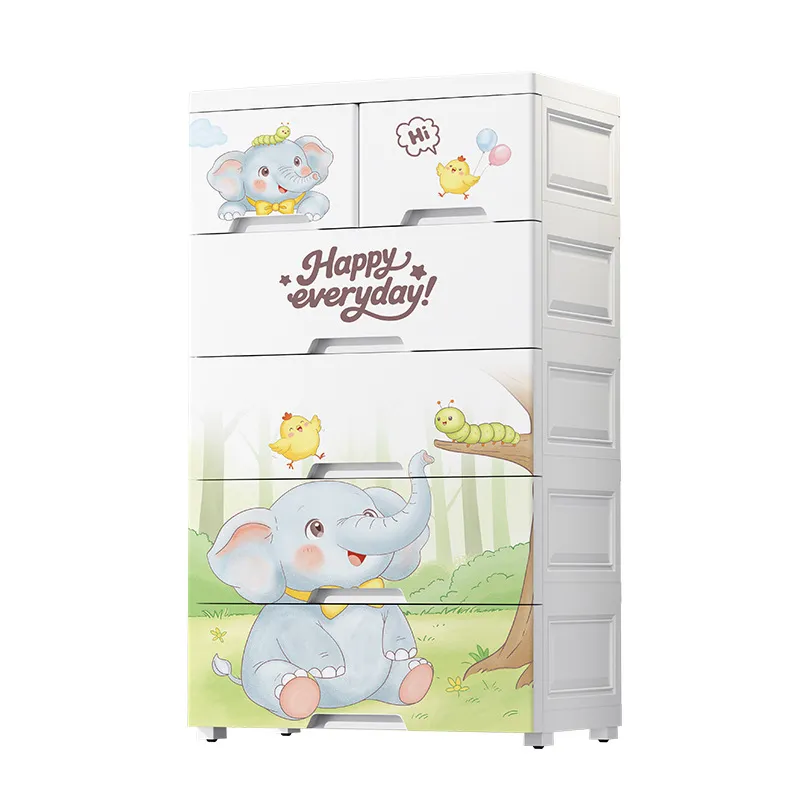 Baby Nursery Drawers - Lemari Penyimpanan Kartun Lebar 58 cm,