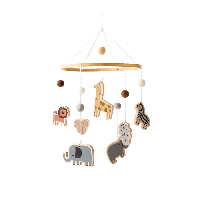 Baby Nursery Jungle Animals - X18A-Mobile Bayi Untuk Tempat Tidur Bayi
