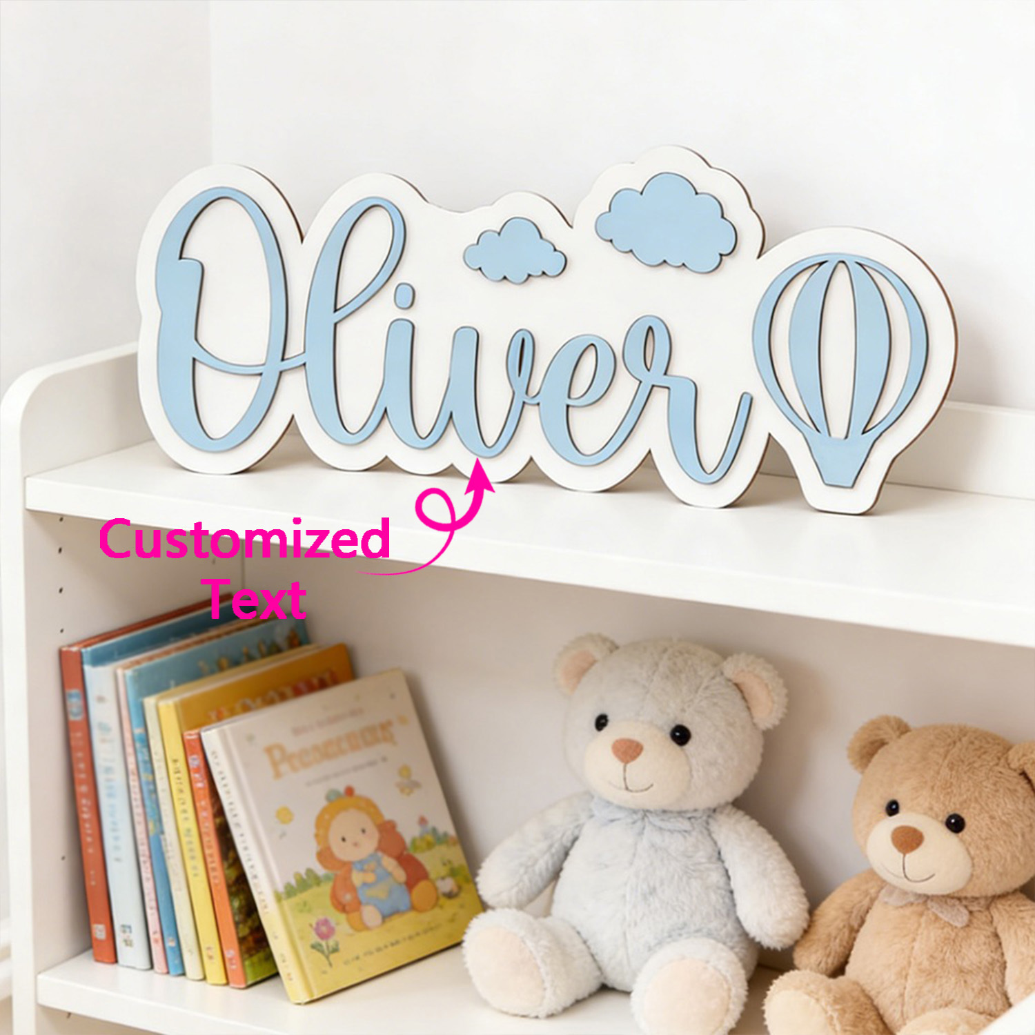 Baby Nursery In - Papan Nama Kamar Balon Udara Panas
