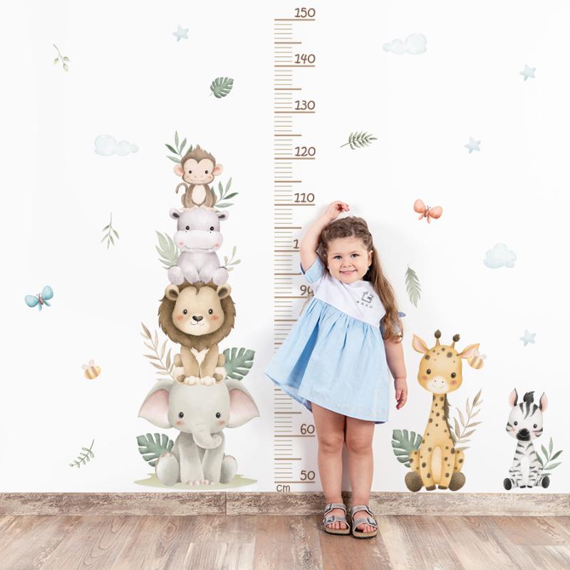 Stiker Grafik Pertumbuhan Anak - Baby Nursery Jungle Animals ulasan dan harga