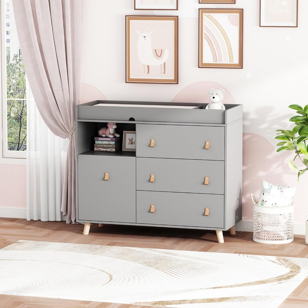 Meja Ganti Bayi, Lemari Bayi D - Baby Nursery Drawers ulasan dan harga