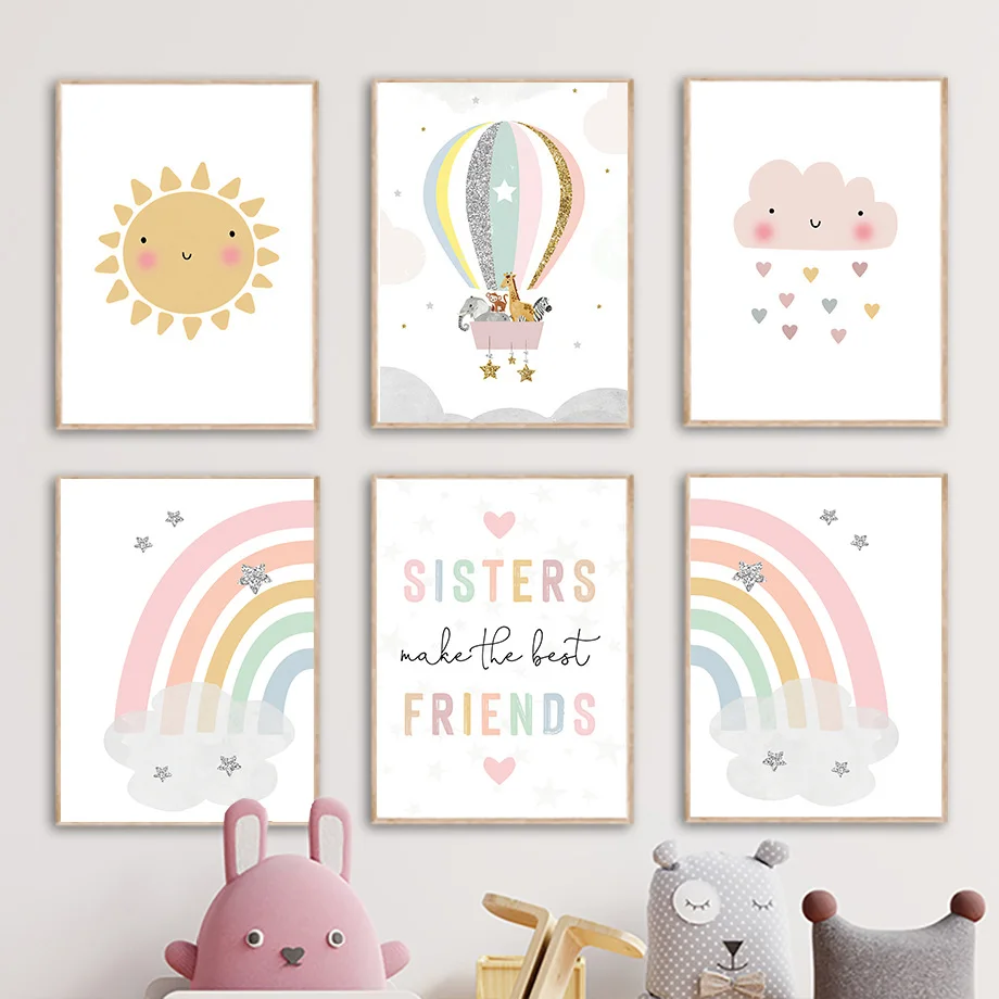 Jerapah Gajah Balon Udara Mata - Baby Nursery Girl ulasan dan harga