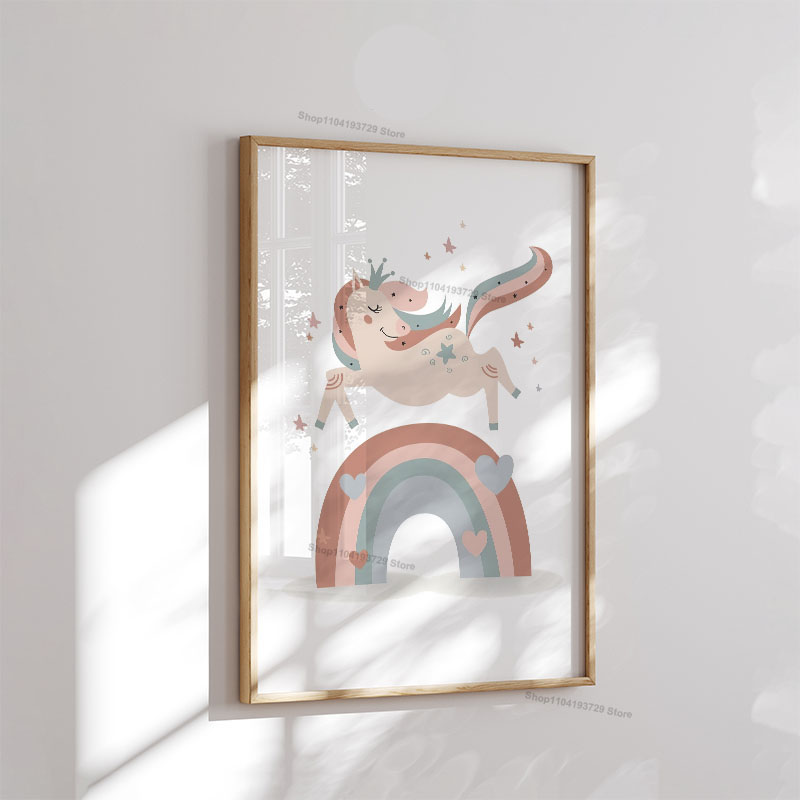 Poster Dinding Seni Kanvas Gam - Baby Nursery Girl ulasan dan harga