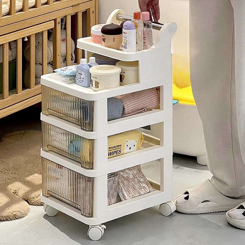 Troli Penyimpanan 3 Tingkat, S - Baby Nursery Drawers ulasan dan harga