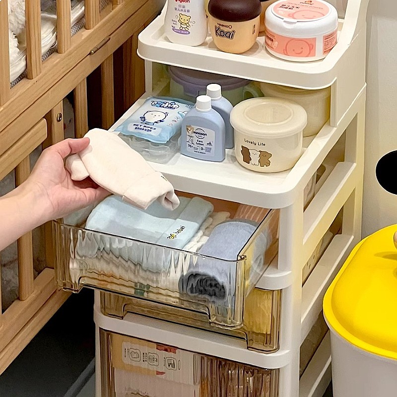 Troli Penyimpanan 3 Tingkat, S - Baby Nursery Drawers ulasan dan harga