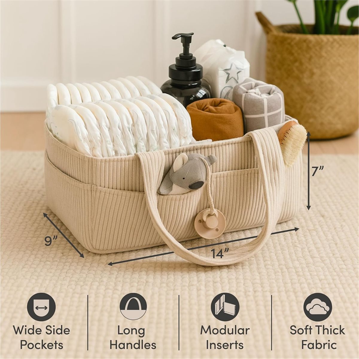 Keranjang Penyimpanan Popok Ba - Baby Nursery Essentials ulasan dan harga