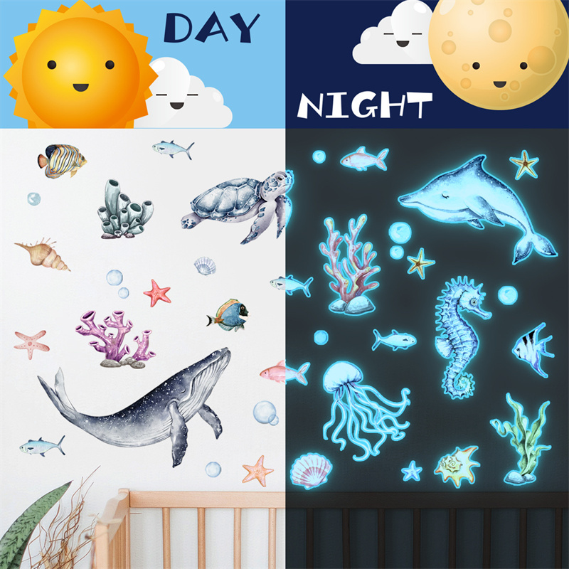 Stiker dinding hewan laut berc - Baby Nursery Vinyl ulasan dan harga