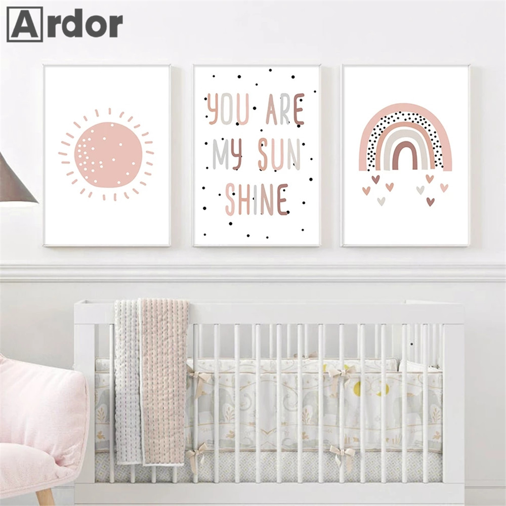 Dinding Anak-anak Print You Ar - Baby Nursery You Are My Sunshine ulasan dan harga