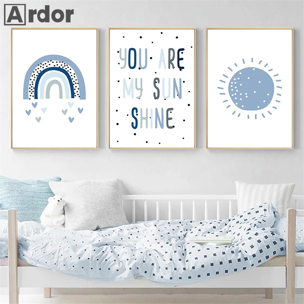 Dinding Anak-anak Print You Ar - Baby Nursery You Are My Sunshine ulasan dan harga