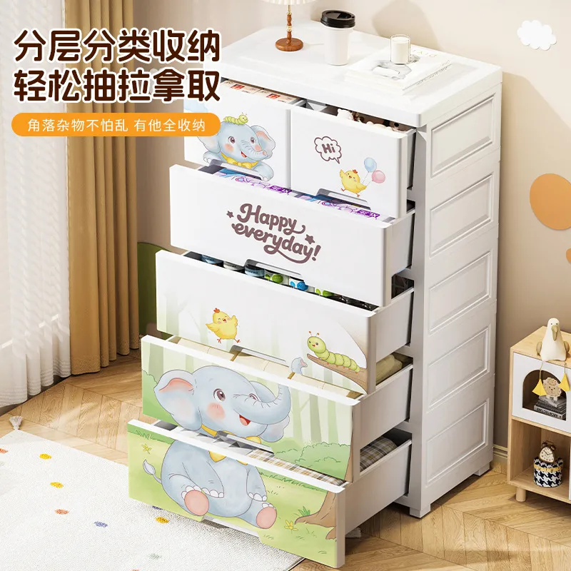 Lemari Penyimpanan Kartun Leba - Baby Nursery Drawers ulasan dan harga