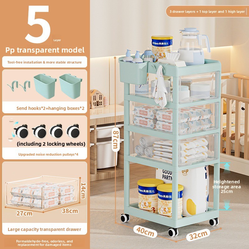 Troli Penyimpanan Bayi yang Da - Baby Nursery Drawers ulasan dan harga