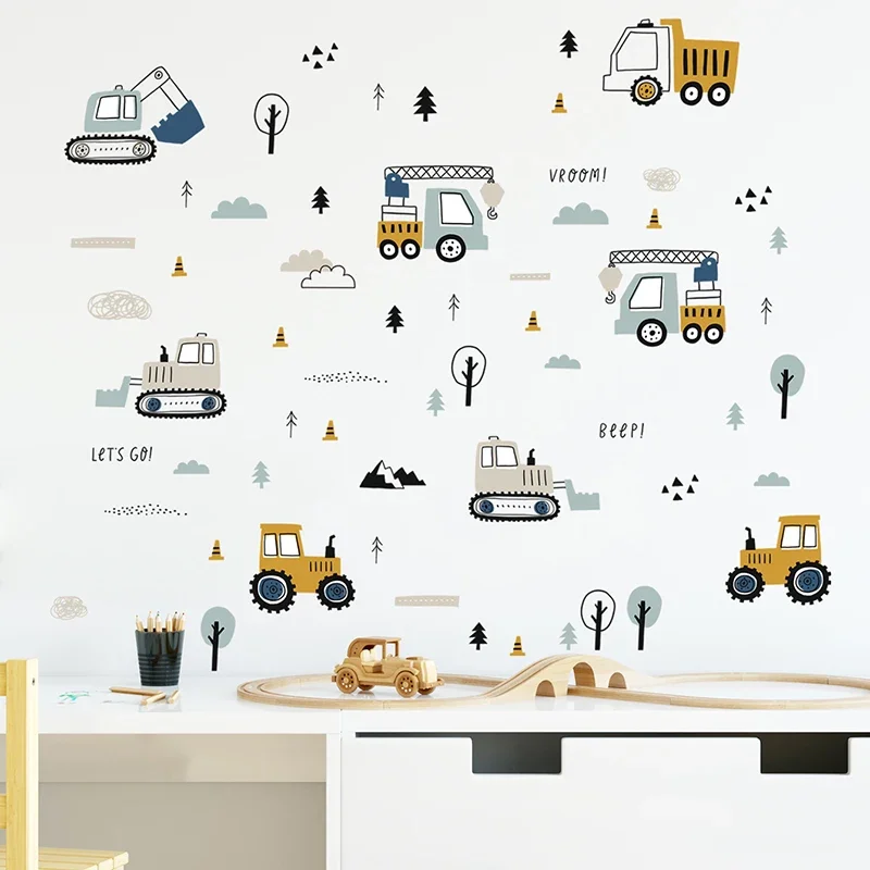 Gambar tangan lucu mobil truk  - Baby Nursery Vinyl ulasan dan harga