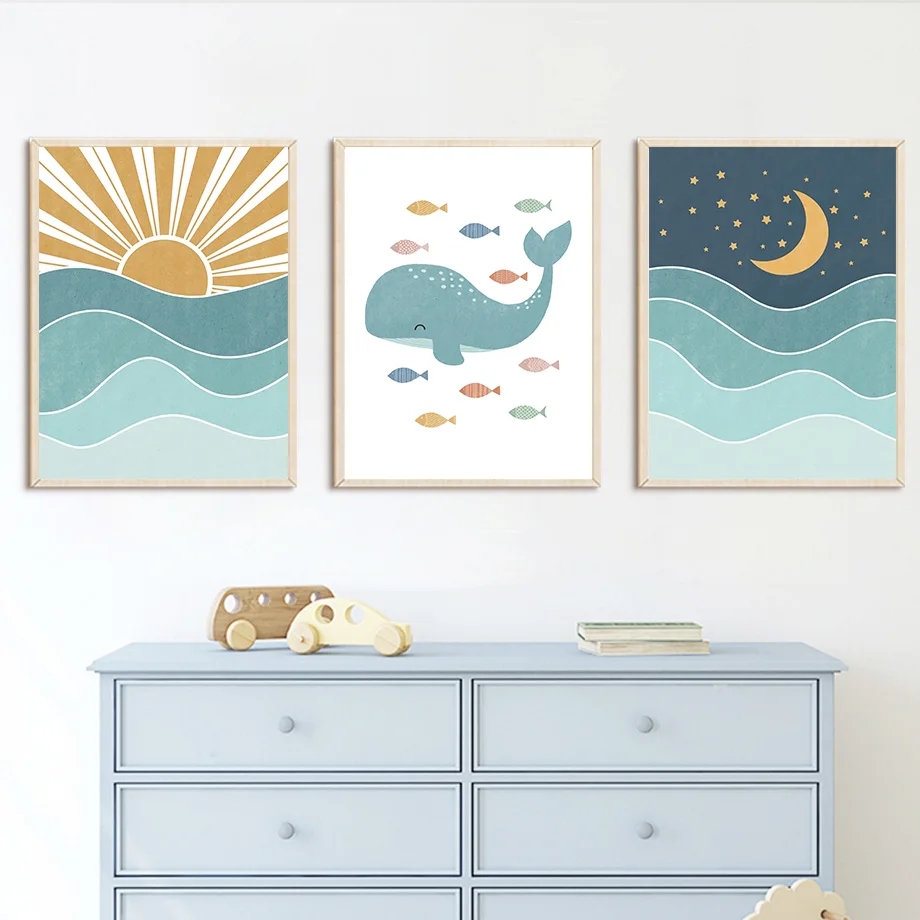 1 Buah Poster Lukisan Kanvas S - Baby Boy Nursery Quotes ulasan dan harga