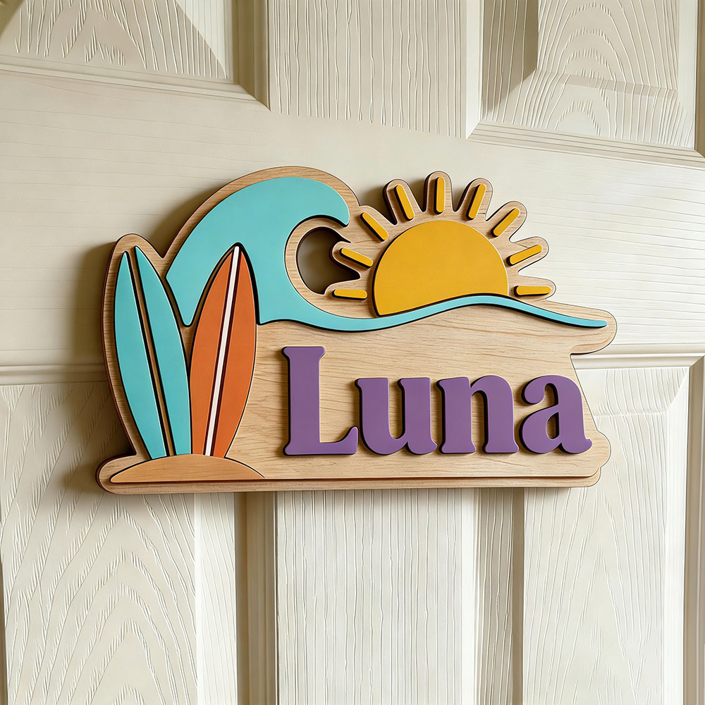 Papan Nama Pintu Bertema Gelom - Baby Nursery In ulasan dan harga
