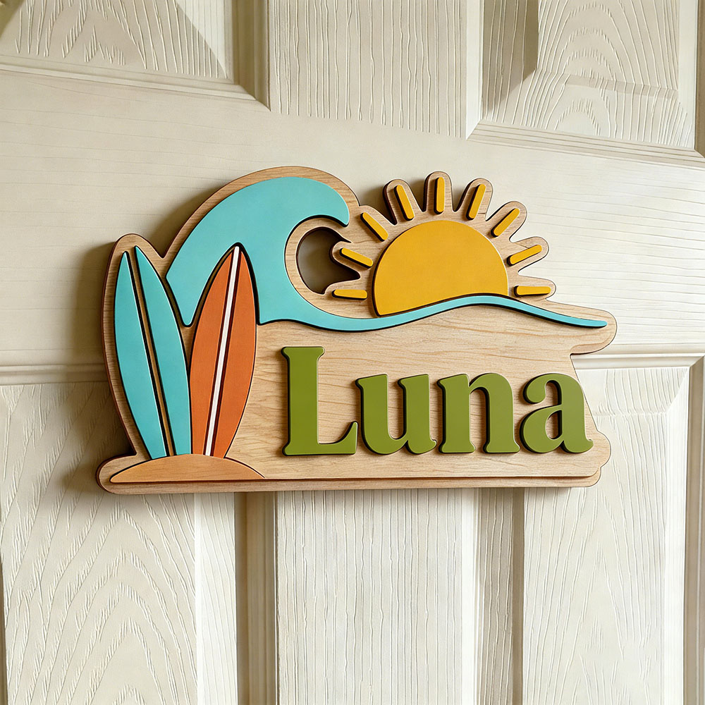 Papan Nama Pintu Bertema Gelom - Baby Nursery In ulasan dan harga