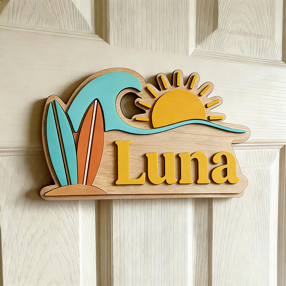 Papan Nama Pintu Bertema Gelom - Baby Nursery In ulasan dan harga