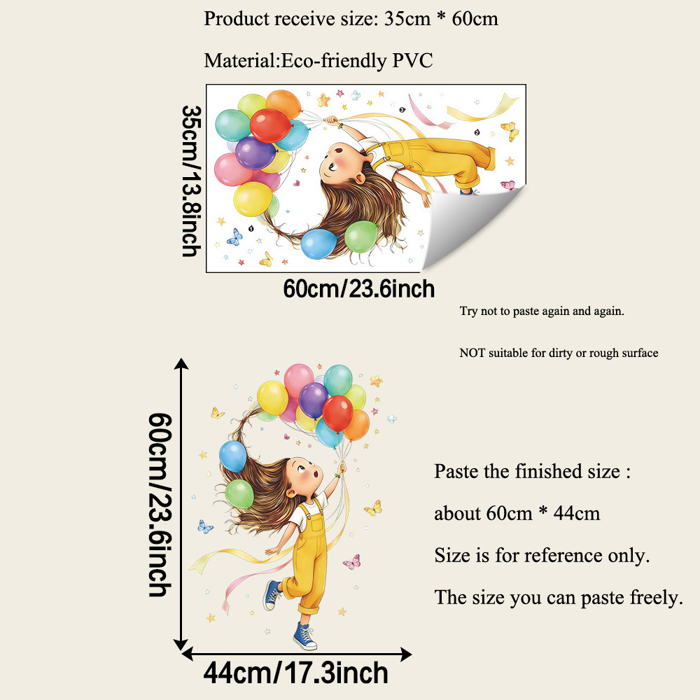 Stiker Dinding Kupu-kupu Balon - Baby Nursery Vinyl ulasan dan harga