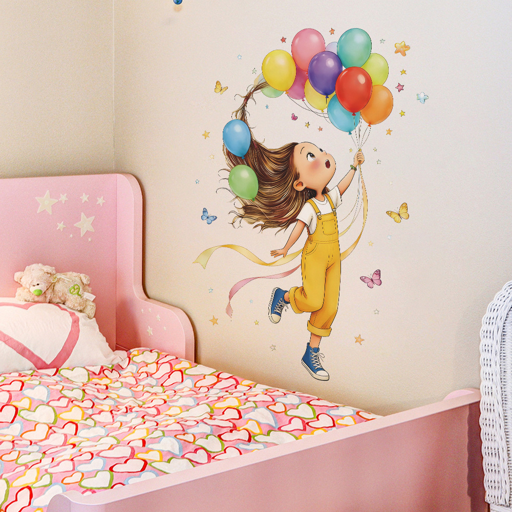 Stiker Dinding Kupu-kupu Balon - Baby Nursery Vinyl ulasan dan harga