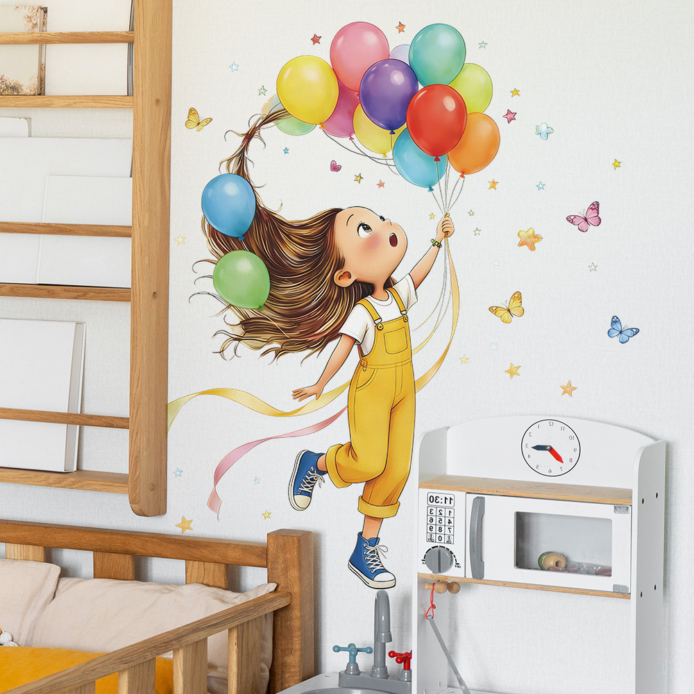 Stiker Dinding Kupu-kupu Balon - Baby Nursery Vinyl ulasan dan harga