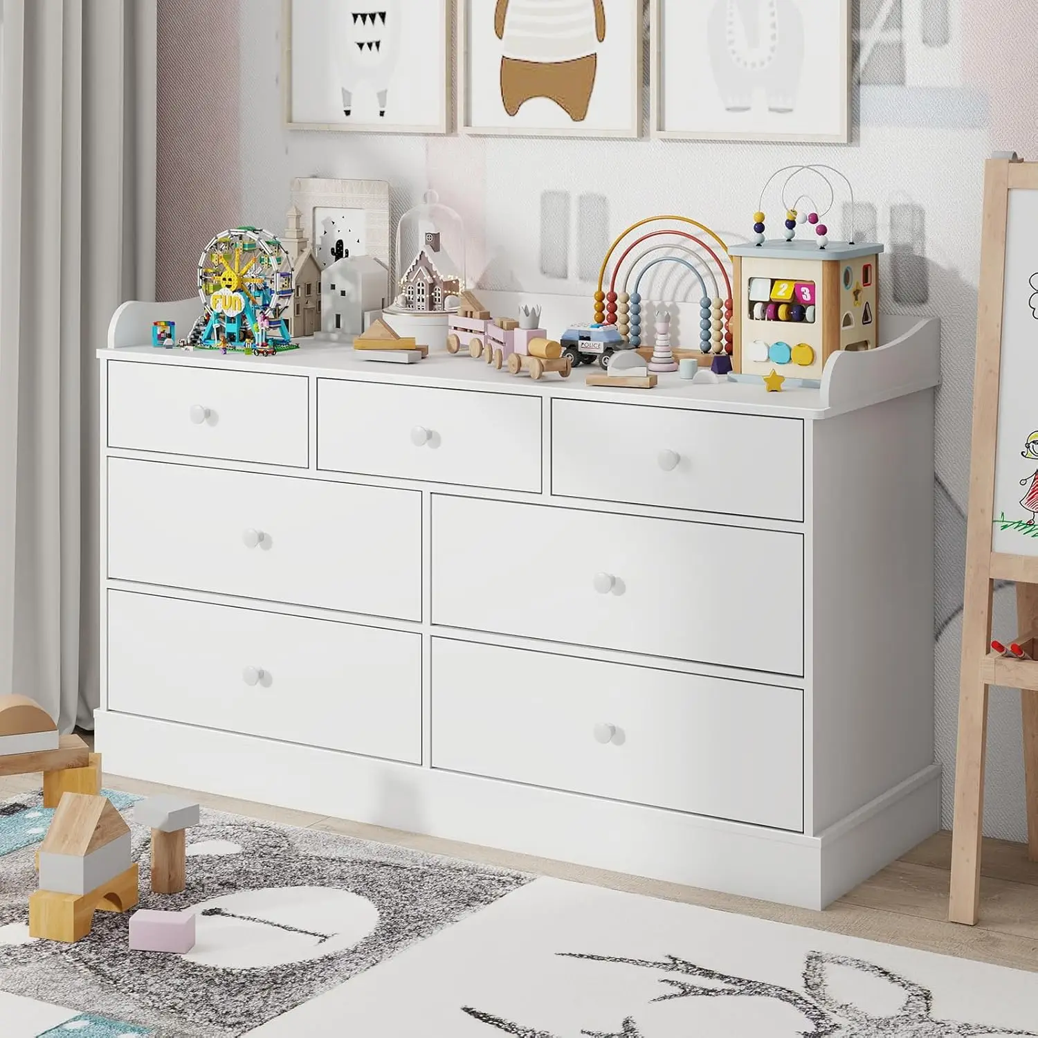 Lemari Pakaian Anak dengan 7 L - Baby Nursery Drawers ulasan dan harga