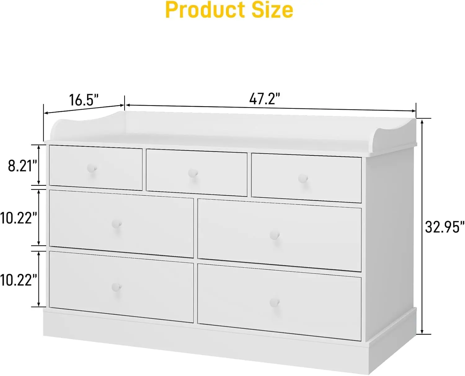 Lemari Pakaian Anak dengan 7 L - Baby Nursery Drawers ulasan dan harga
